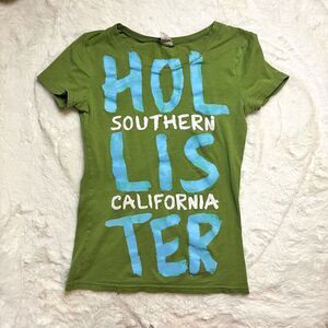 Green hollister california shirt